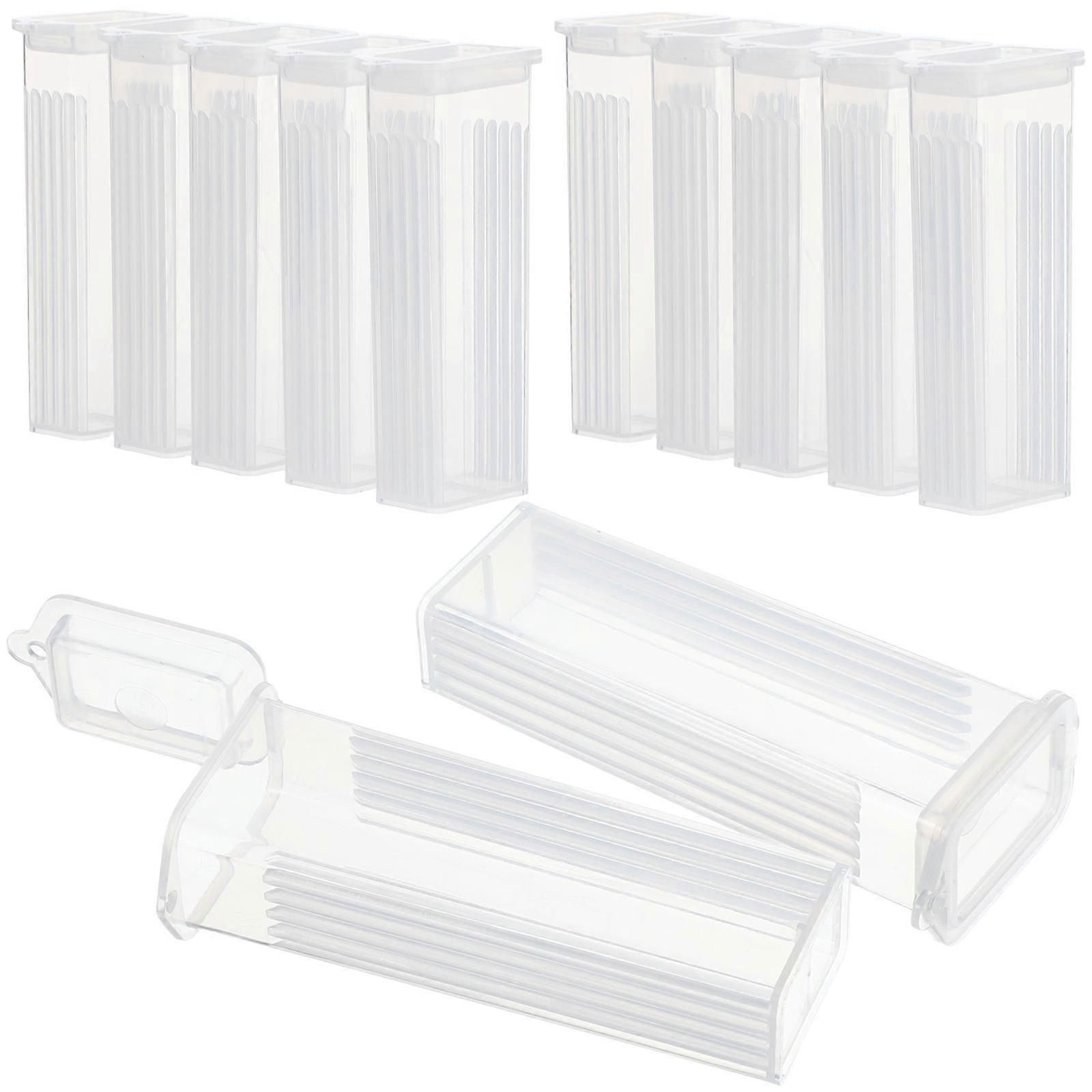White PP for Storage with Slotted Channels and Secure Snaps Easy to Clean 50pcs