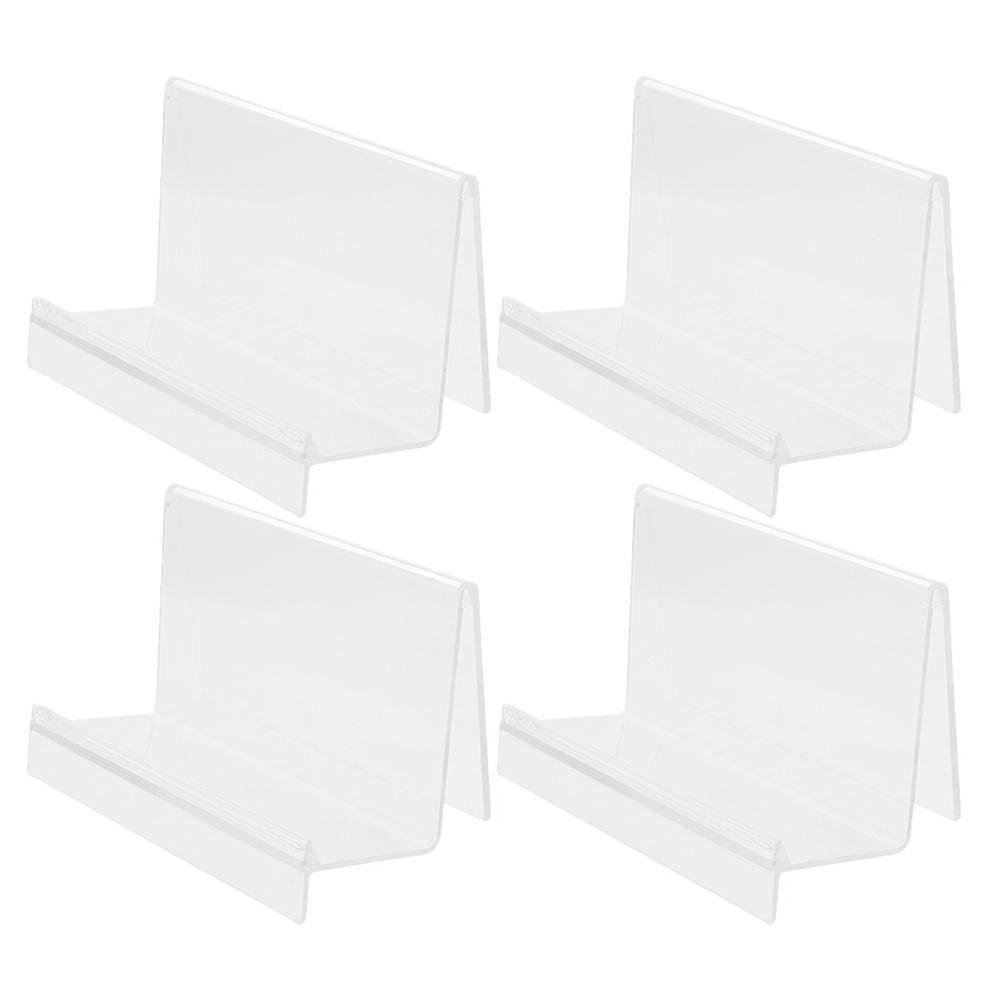 Mobile Phone Mask Display Stand Transparent Plastic 4Pcs for Store Use