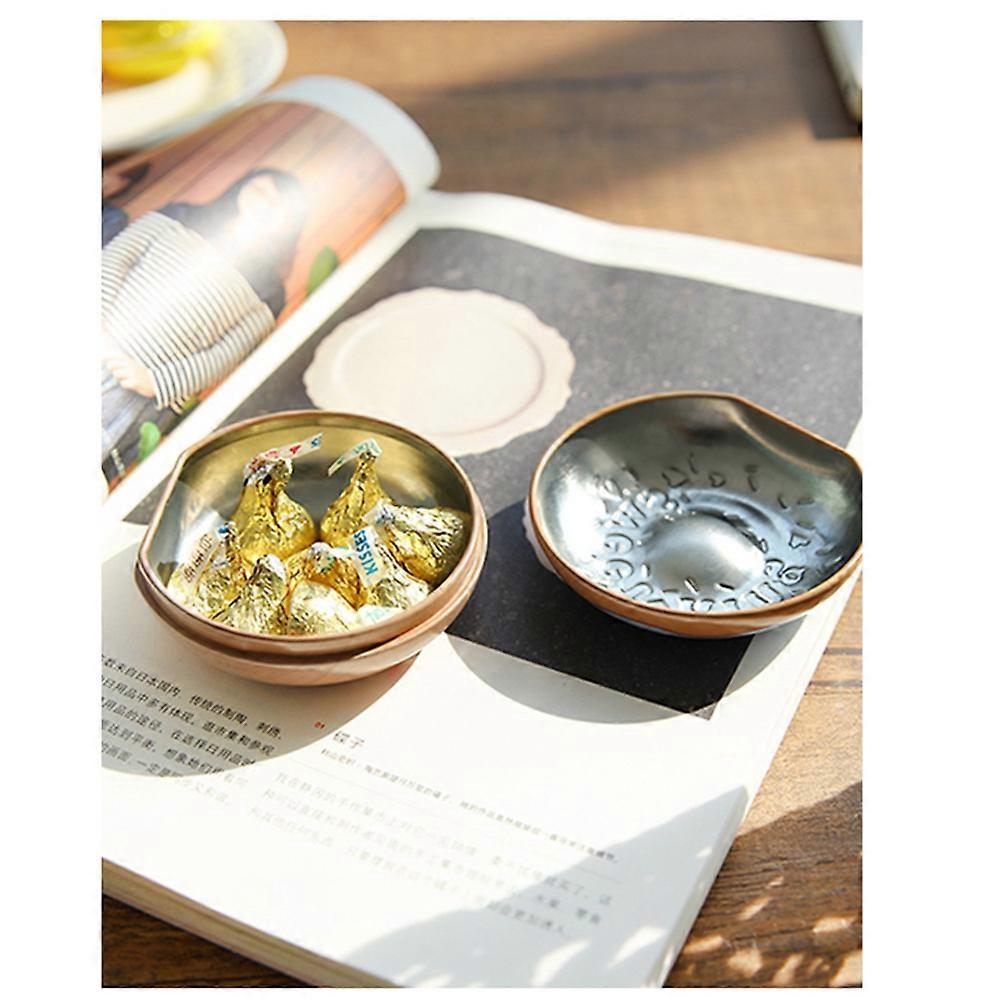 Candy Box Tinplate Donut Shaped Gift Storage Tank for Candy Storage