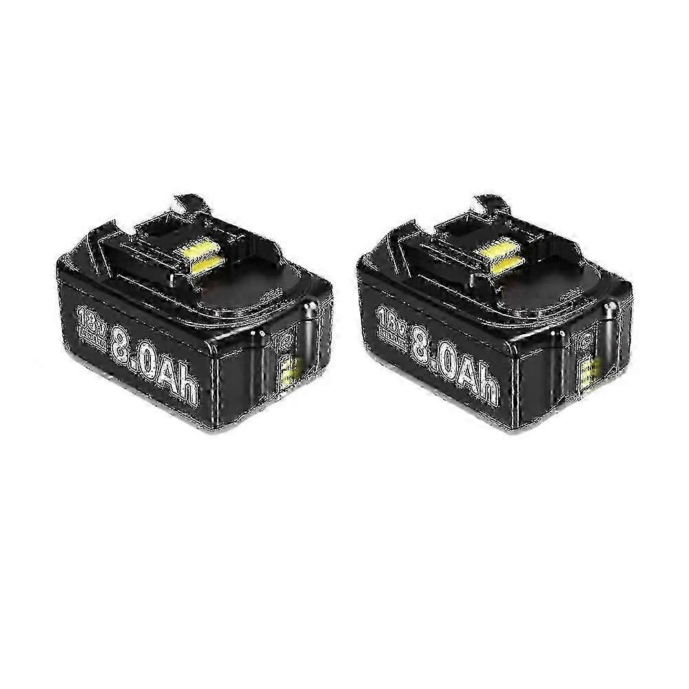 2Pack 8.0Ah BL1860B 18V Battery Replacement for Makita 18V BL1860 Cordless Tools Lithium-Ion High Power Pack