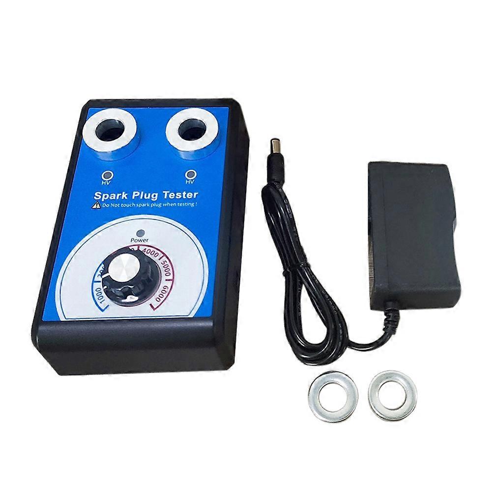 Spark Plug Tester Double Hole Diagnostic Tool Car 12V Spark TesterAuto Engine Ignition Detector Tools US Plug