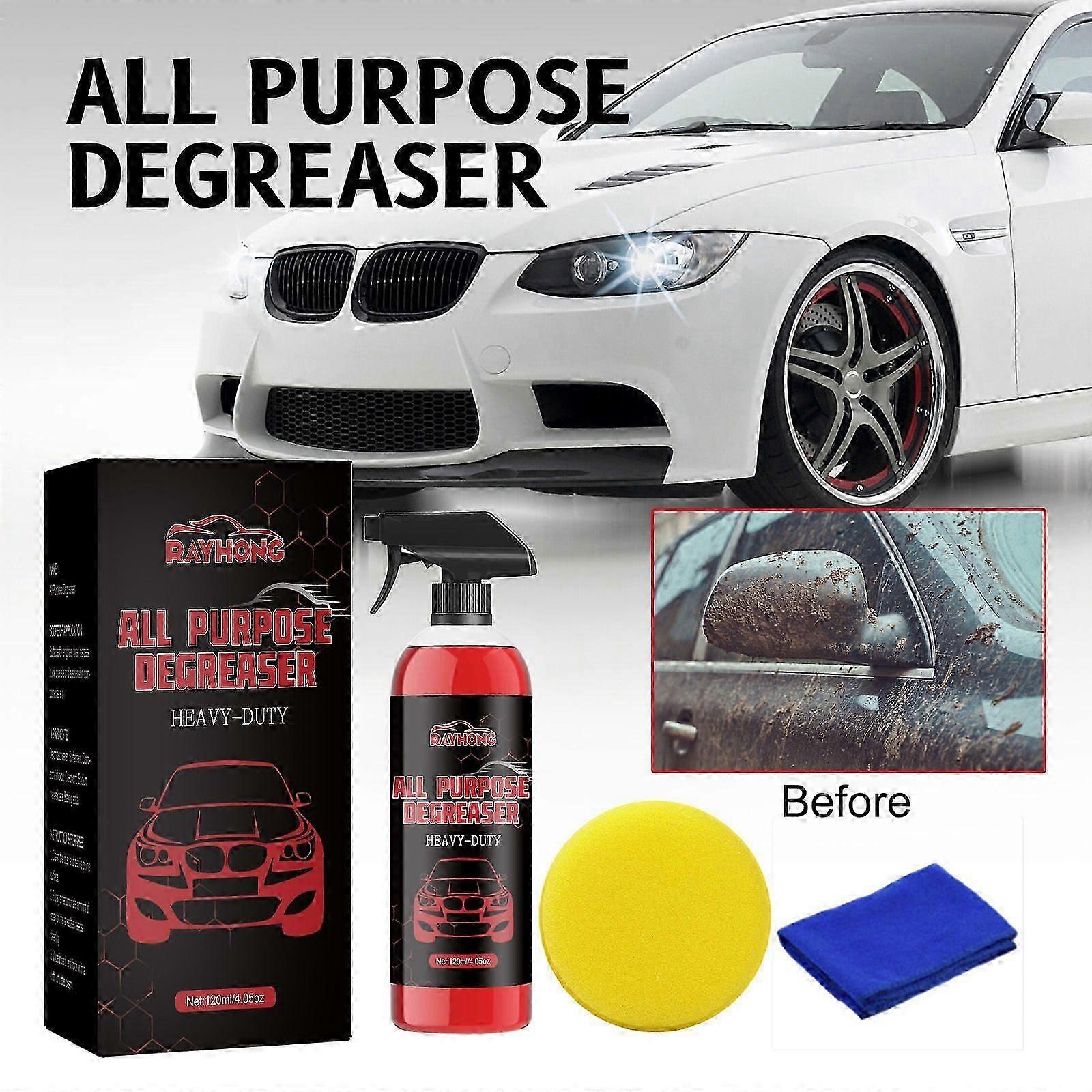 Multi-Functional Car Cleaner - Powerful Decontamination for Paint, Wheels & Hubs - 120ml, Easy Spray & Wipe, Safe for All Surfaces, Removes Asphalt, G