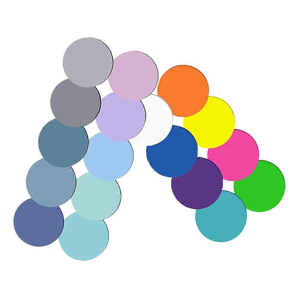 Round Clear Memo Pads for Office Work Assorted Color 18 Books Pack