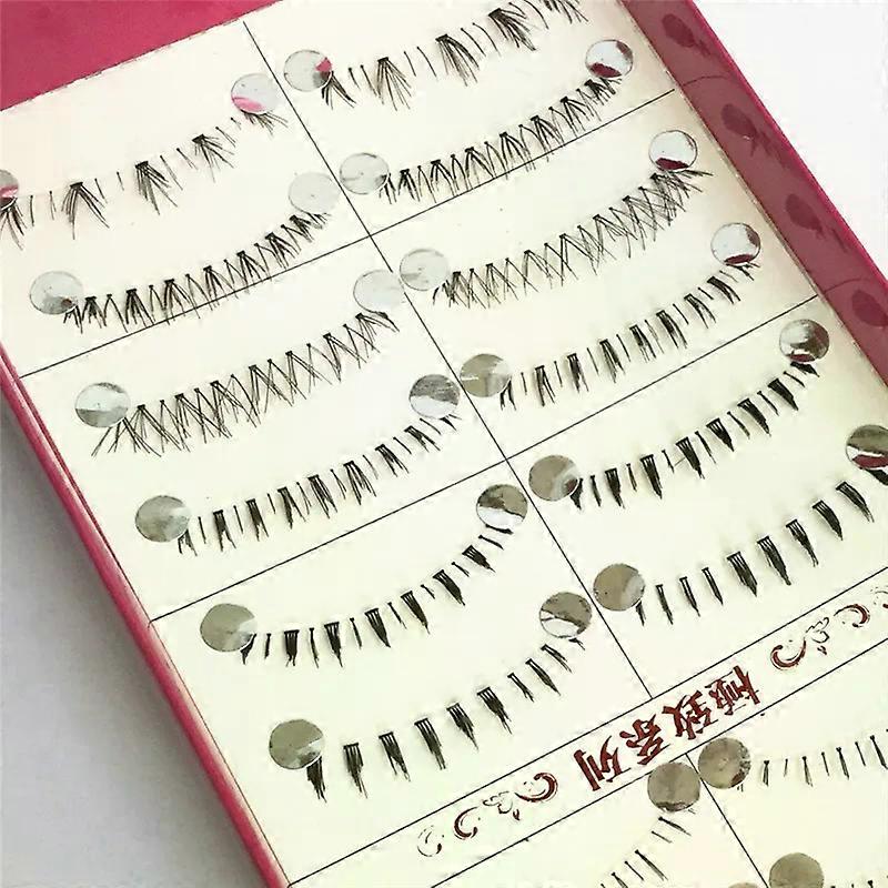 10 Pairs Lower Eyelashes Pack Different Styles Under Eye Lashes Soft Lower Eyelashes Handmade Clear Band Bottom Lashes
