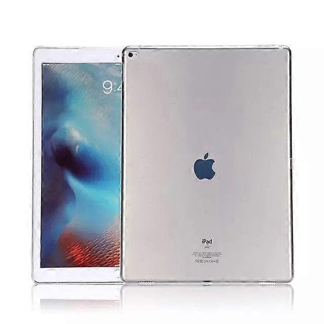 Capa elegante para iPad 2021 de 10,2 polegadas, transparente, branca, de silicone macio e resistente à água.