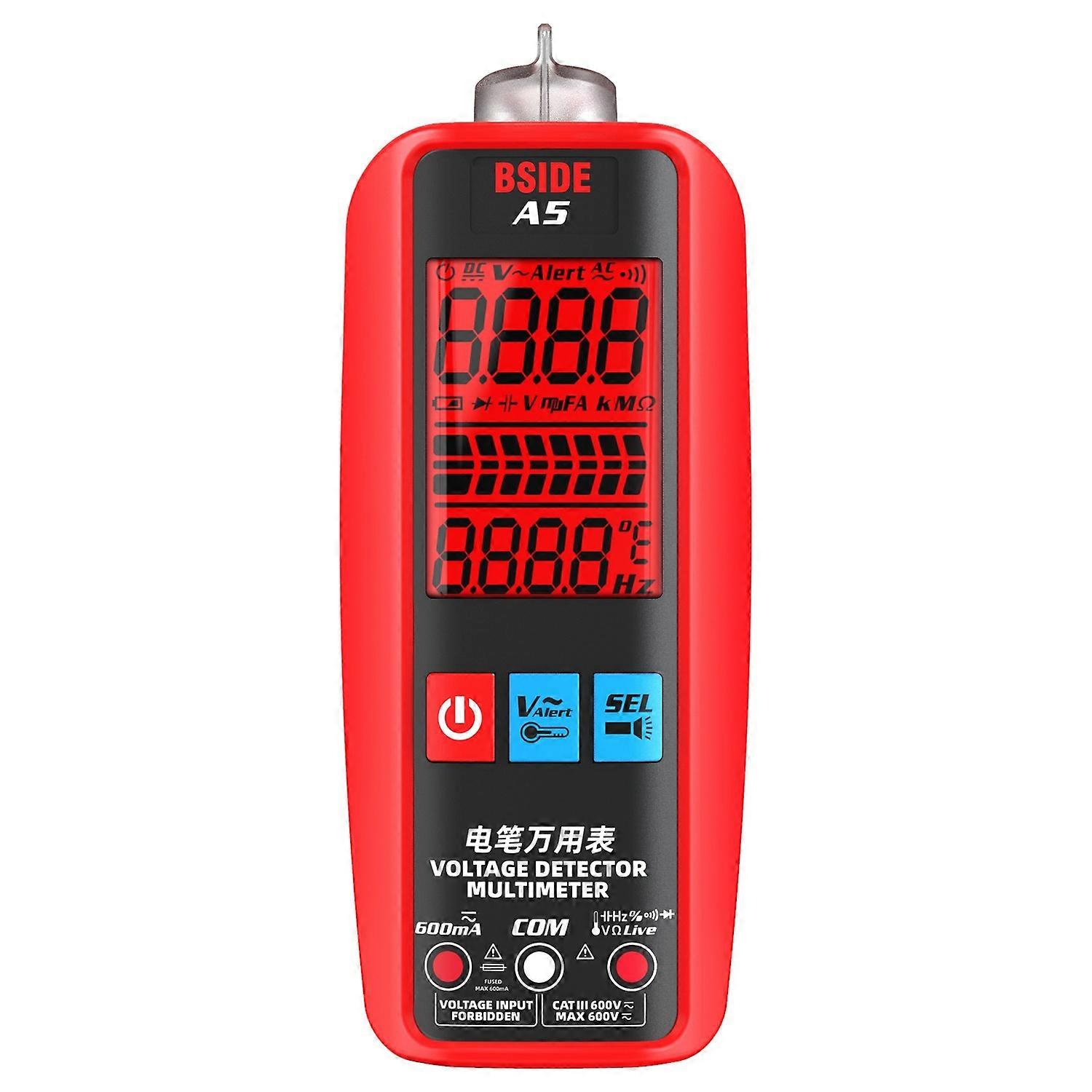 BSIDE A5 Smart Digital Multimeter Profesional AC DC Current VFC NCV Live Wire Ohm Diode Voltage Dete