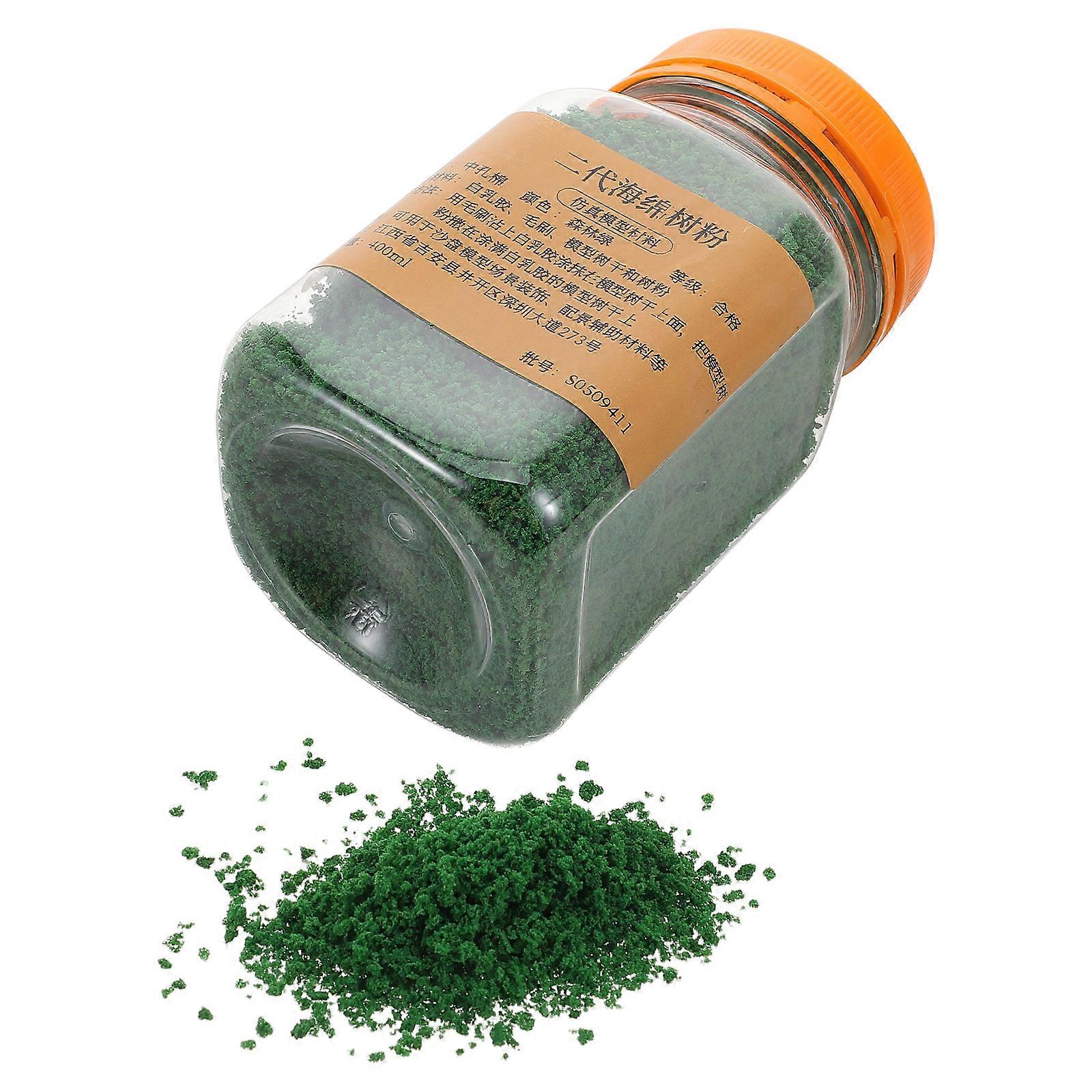 Sponge Tree Powder Decoration for Craft Miniature Model Green