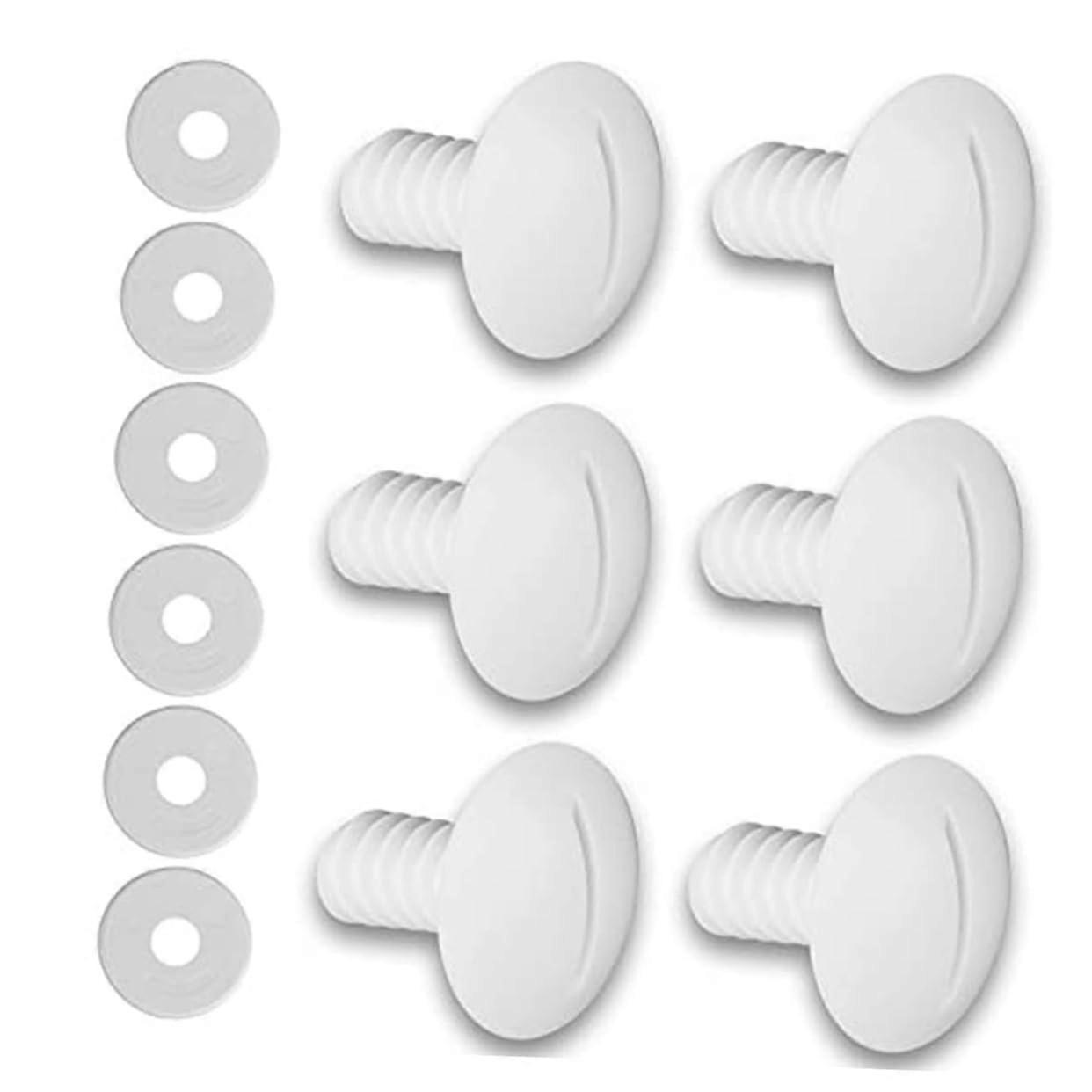Pool Cleaner Wheel Screw with Gaskets, Durable ABS Pool Cleaning Accessories Replacement Kit