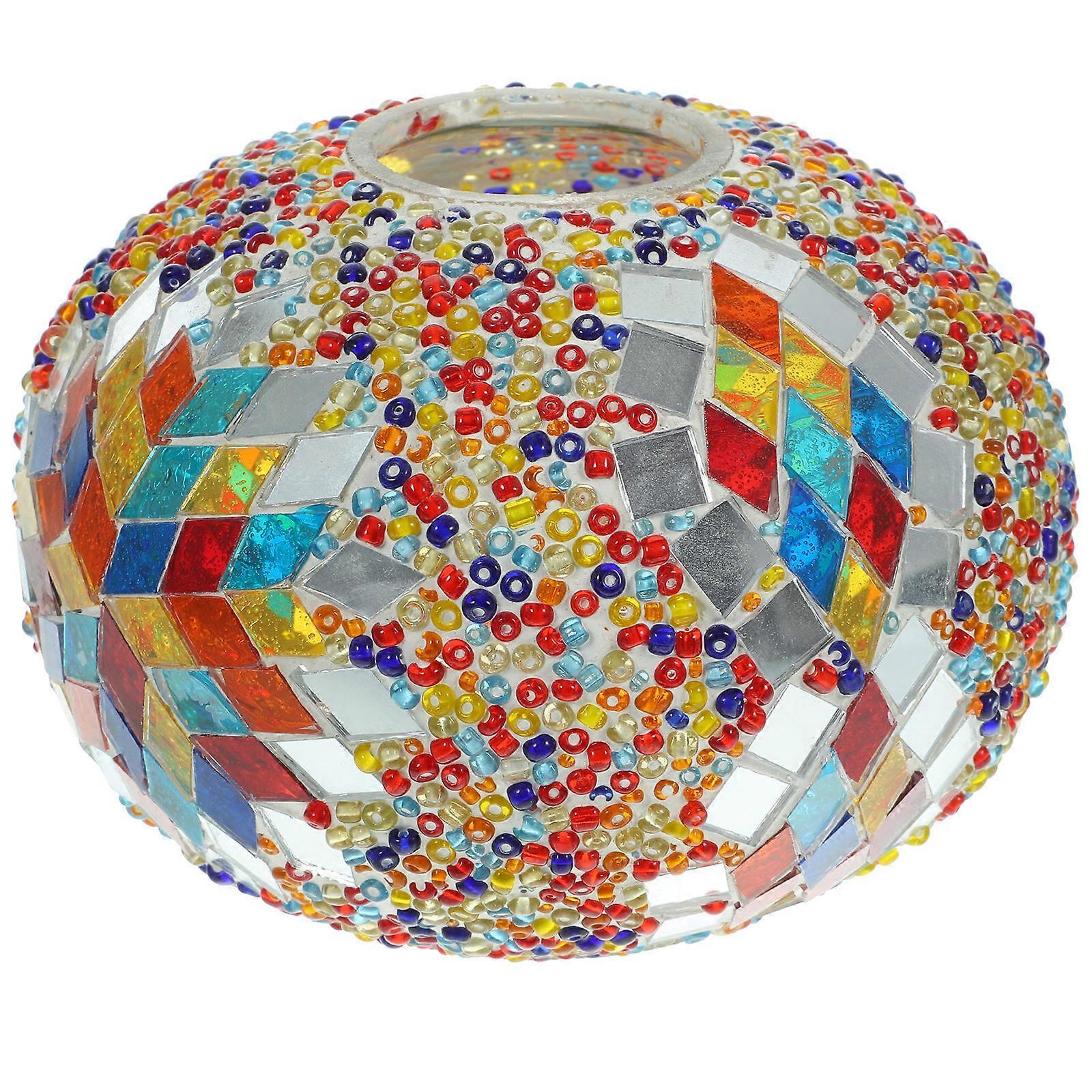Multi Glass Lamp Shade Replacement Globe for Mosaic Bedside Lamp