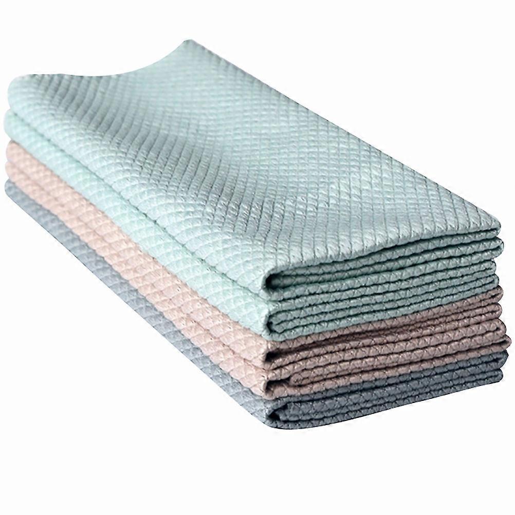 Fish Scale Cleaning Cloth for Kitchen Use 5Pcs Durable Towels