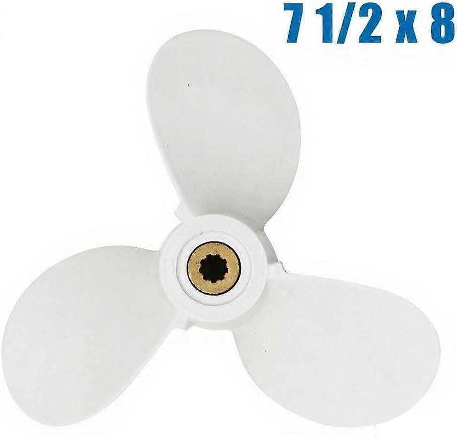 Outboard Motor Propeller 7 1/2 x 8 for 46hp Boat Engine Replacement with Balanced Thrust Performance