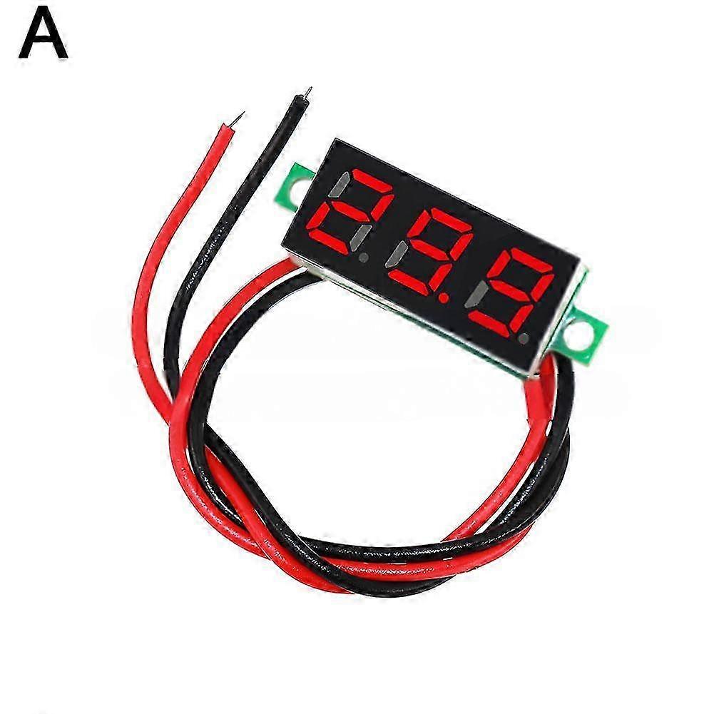25-26 Mini DC 2.5-40V 0.28 inch Digital Voltmeter LED Voltage Panel Meter