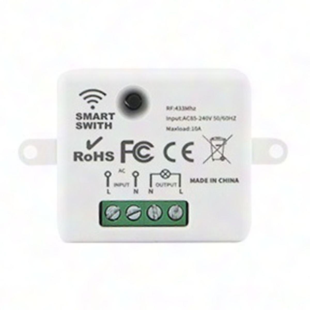 Smart Home 433MHz Remote Control Touch Switch Wall Panel for LED Light