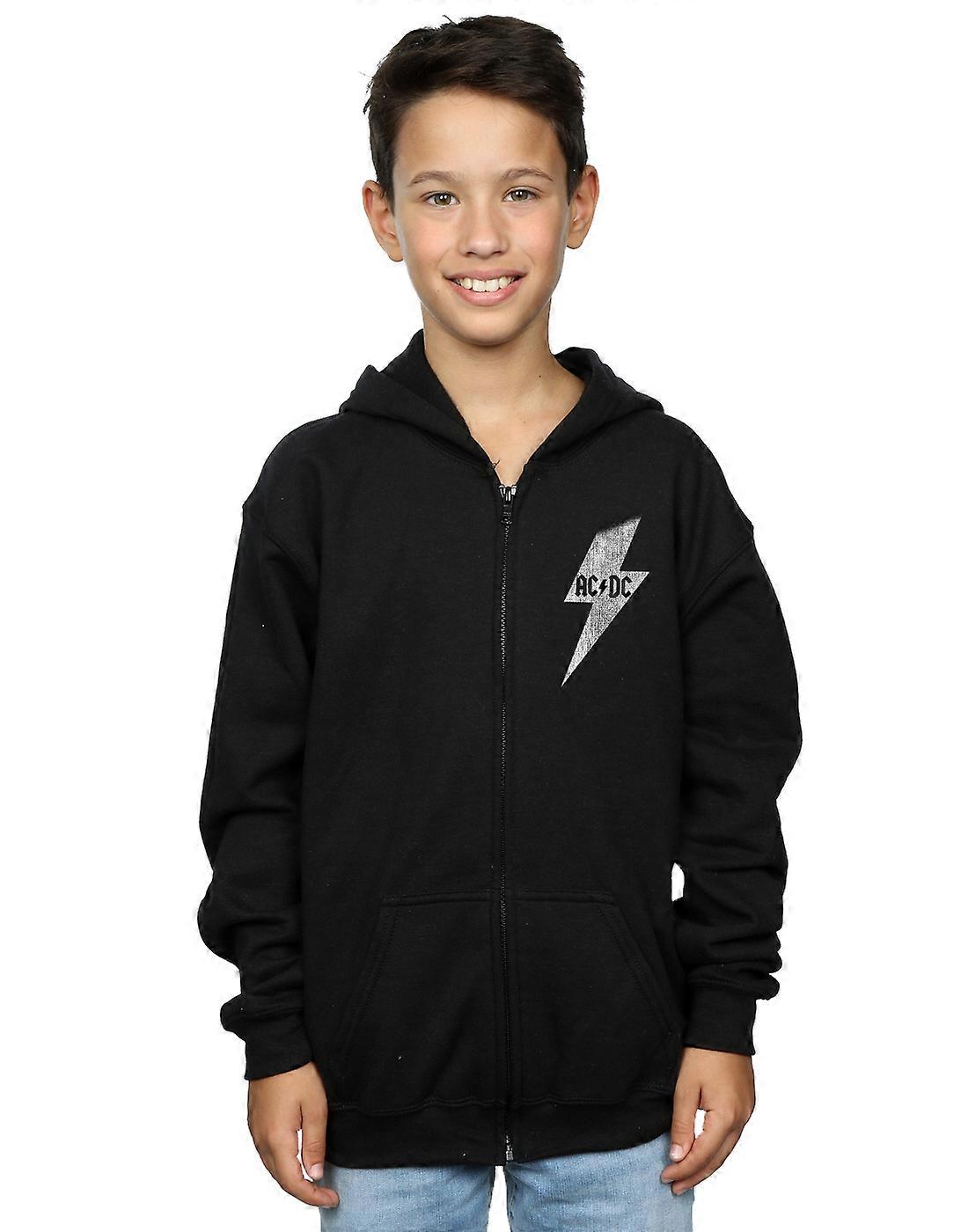 AC/DC garçons Lightning Bolt Zip Up Hoodie