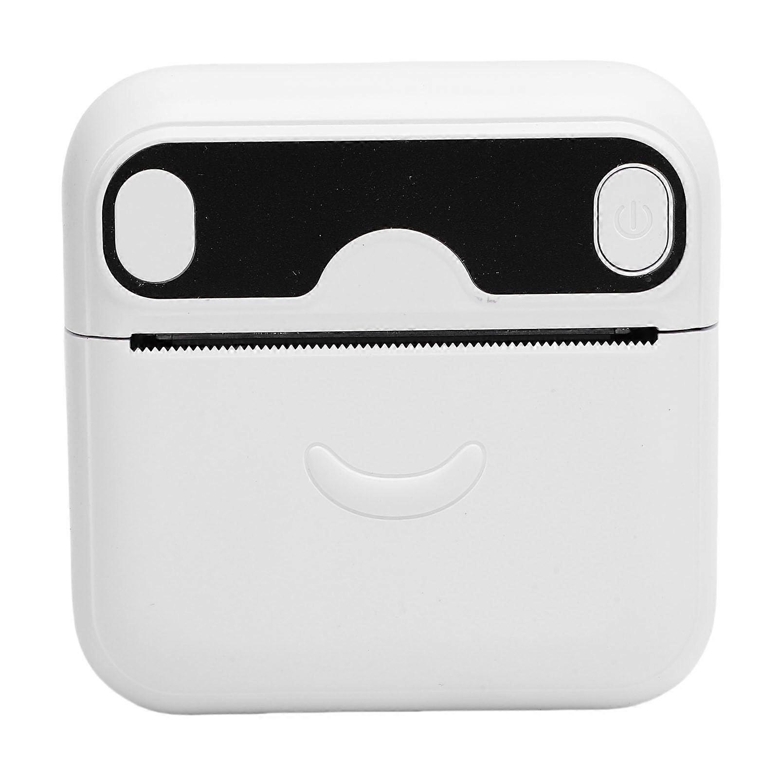 Portable Sticker Printer with Bluetooth, Inkless Label Maker, Compact Design and App Templates