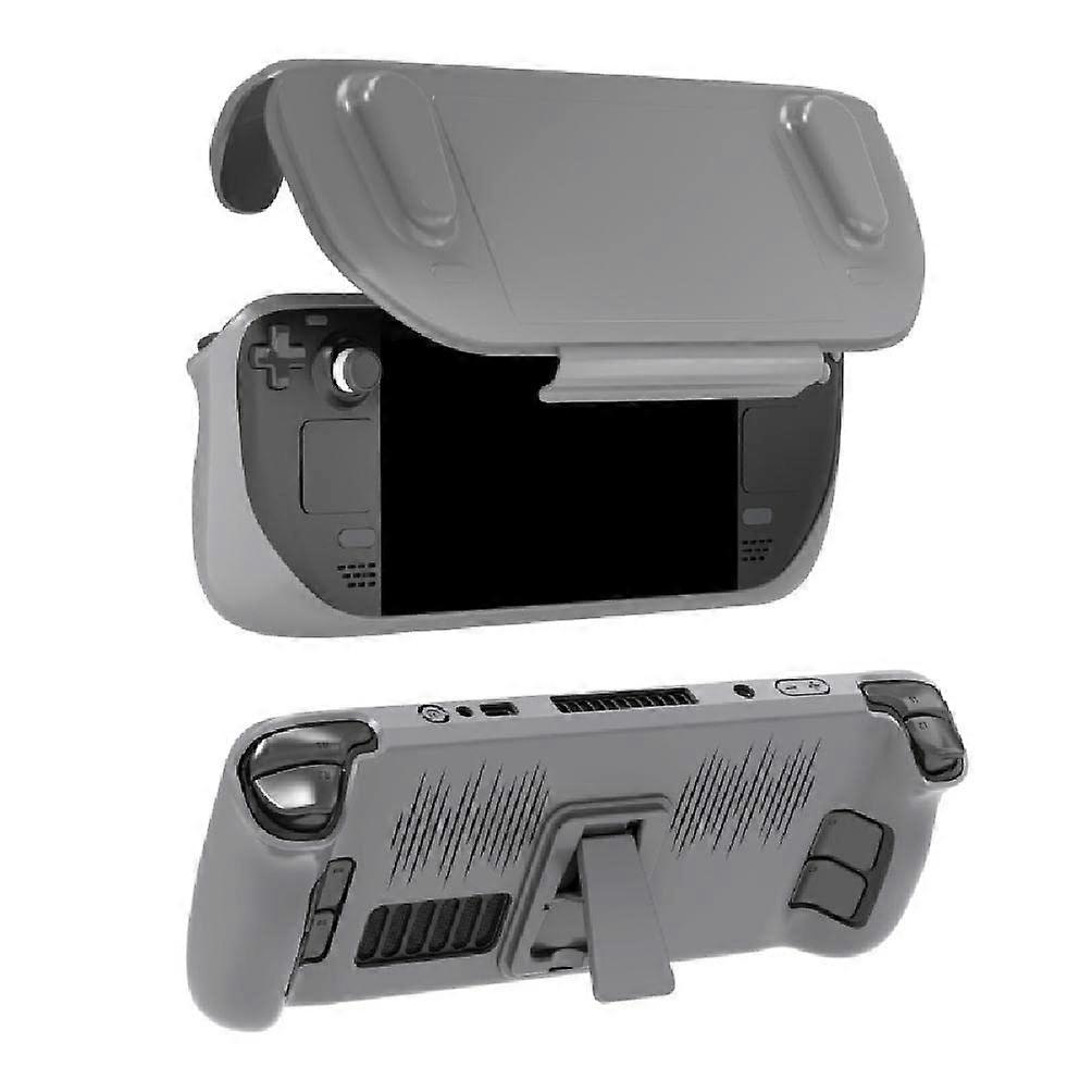 Protective Case Shockproof TPU Cover with Foldable Kickstand and Ergonomic Grip for Steam Deck