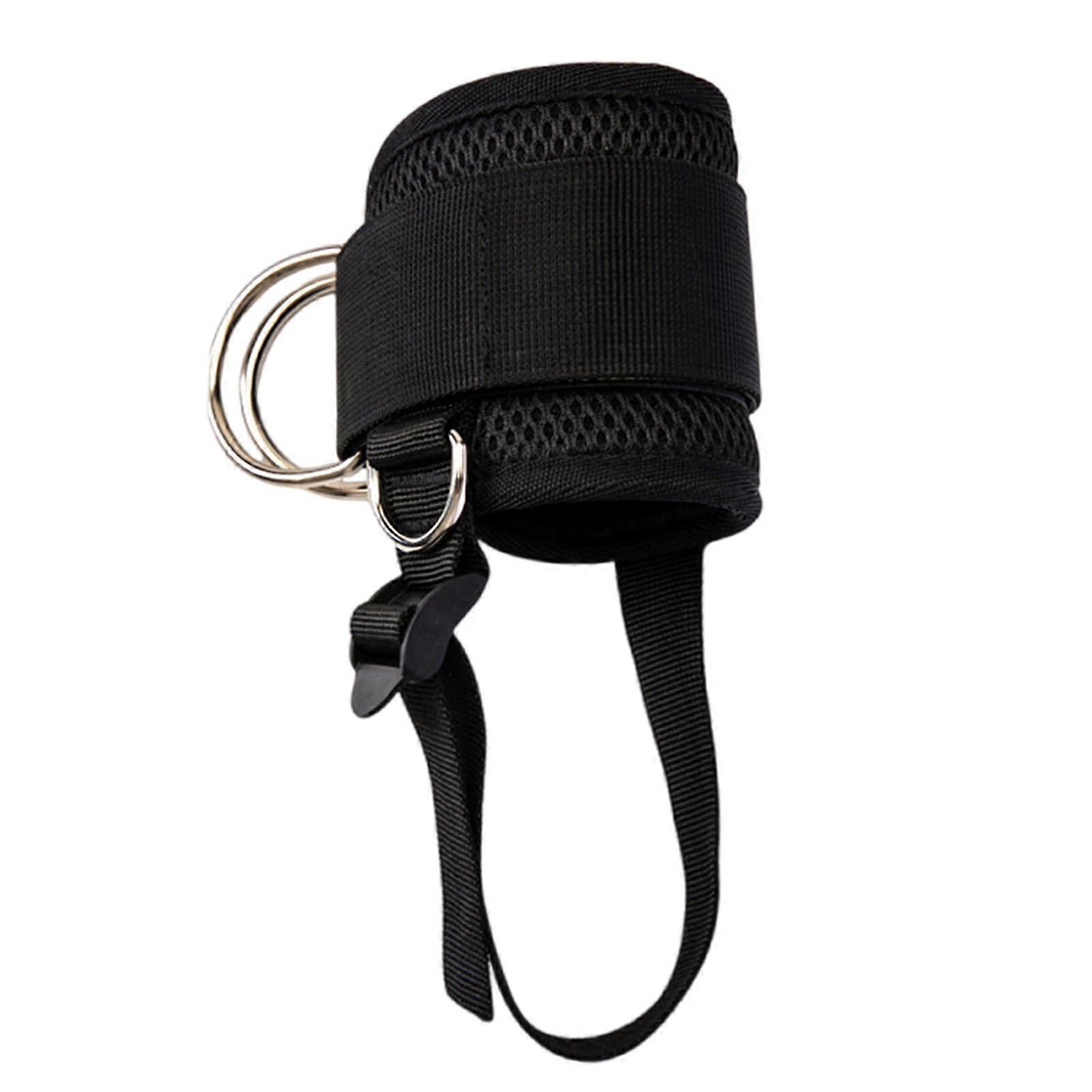 Adjustable Ankle Strap for Cable Machine Glute and Leg Workouts with Comfortable Support Black 2