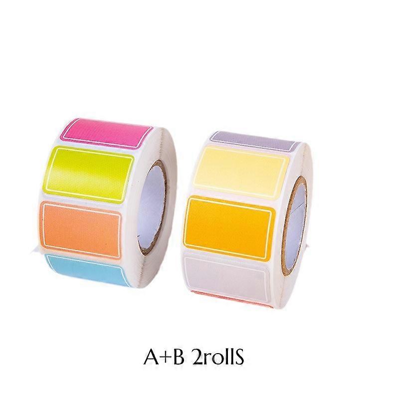 Removable Color Coding Labels Waterproof Solid Color Labels for Office Inventory Organization