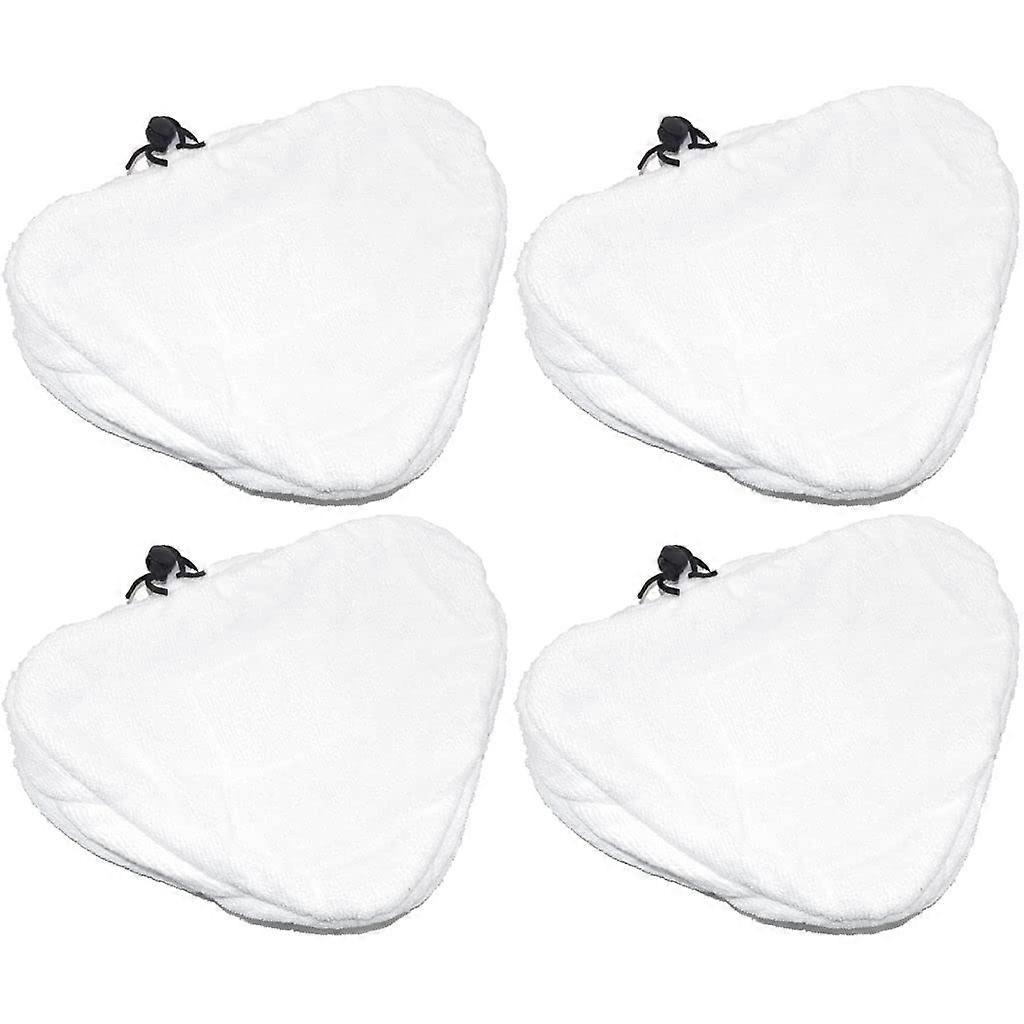4X Steam Mop Pads Quality Microfibre Triangular Head Replacement for Hoover