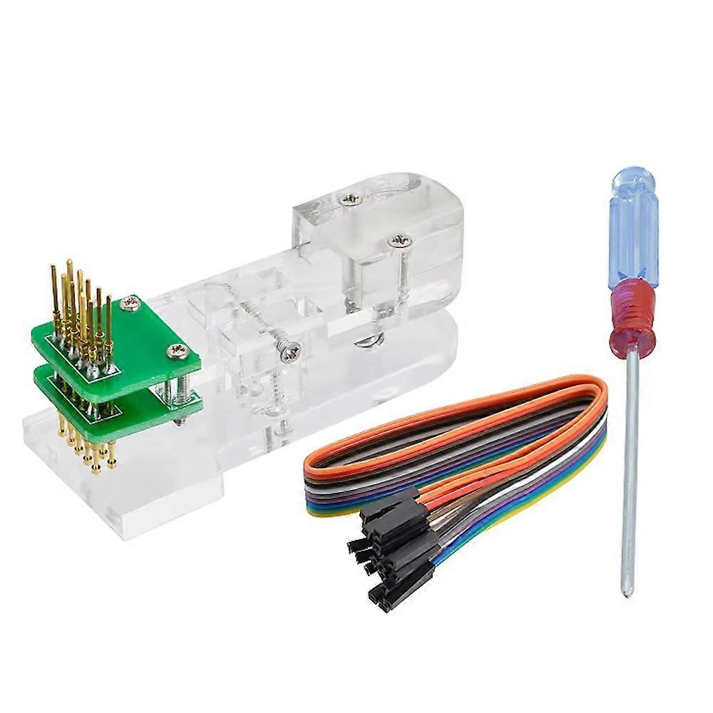 Dual Row 2.54mm PCB Programming Test Clip with  Precision Pogo Pin Fixture for Debugging