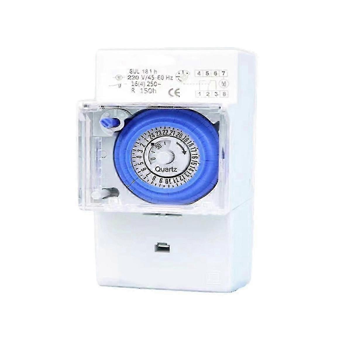 Mechanical Timer 24 Hours Time Switch Relay Electrical Programmable Timer 24 Hour Sul181h Din Rail