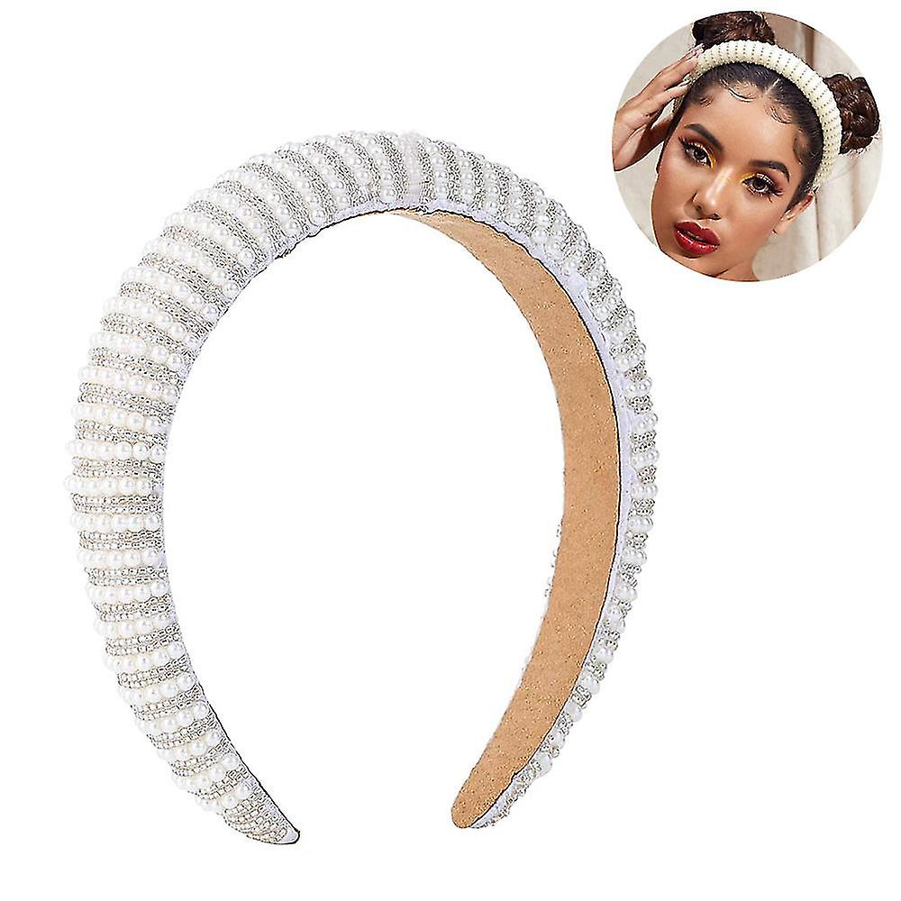 Μαργαριτάρια ζωνών τρίχας τεχνητά μαργαριτάρια headband γάμος κομψά μαργαριτάρια μαλλιά αξεσουάρ μακριά λαμπερά μαλλιά αμπέλι λευκά μαλλιά αξεσουάρ για κορίτσια νύφη γυναίκες