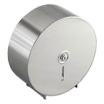 Silver Single Roll Toilet Paper Dispenser Wall Mounted Compact Durable Space Saving Design