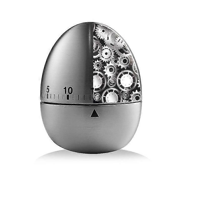 Cooking Timer Stainless Steel Mechanical Timer No Battery Required Egg Style