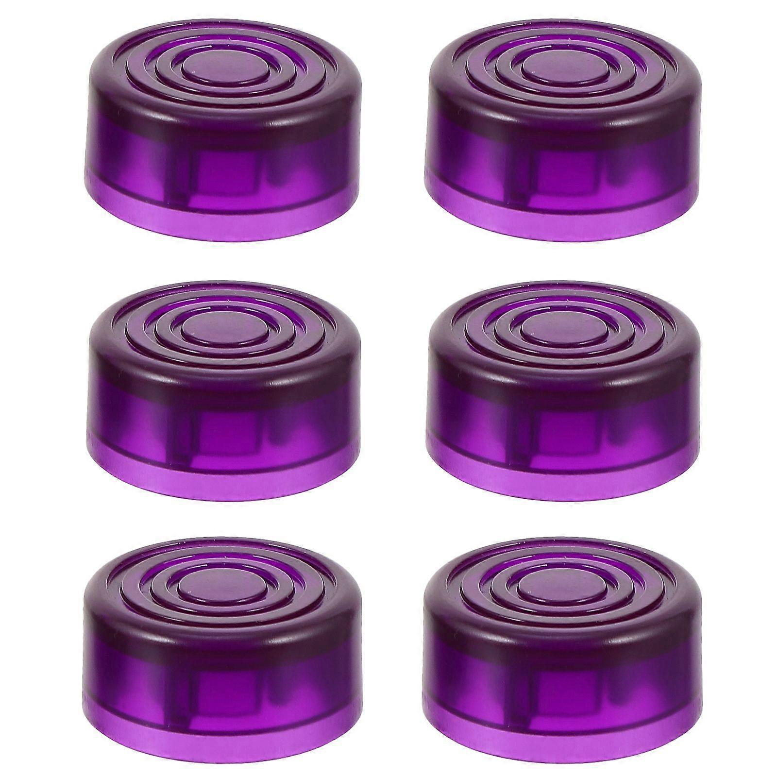 6Pcs Plastic Guitar Stomp Knobs Pedal Caps Guitar Effect Foot Nail Caps