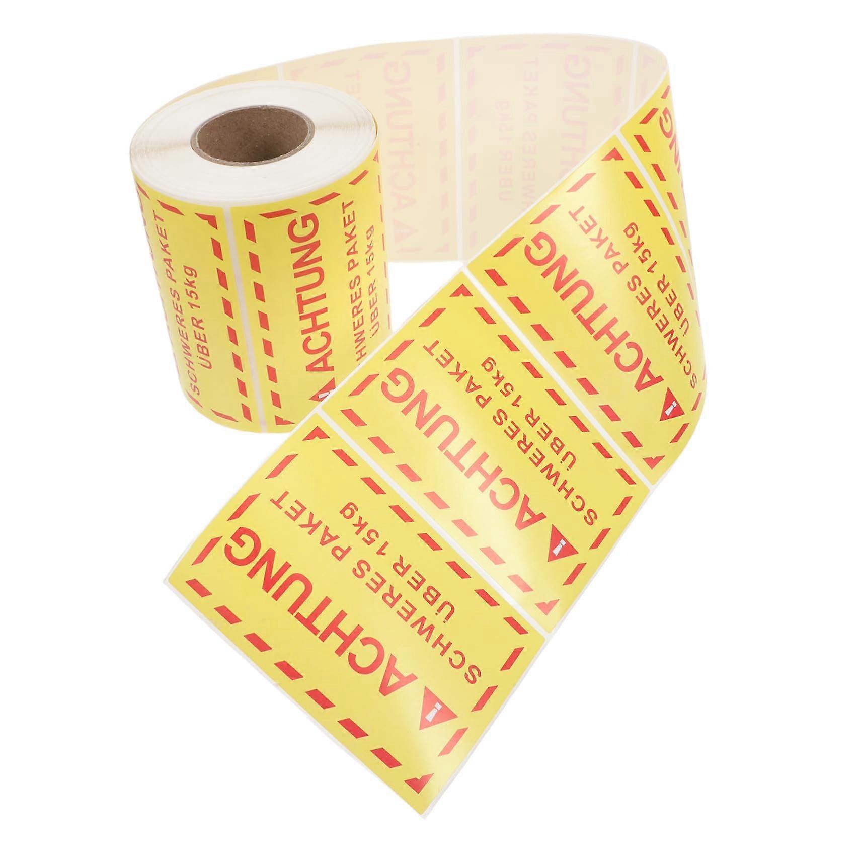 Overweight Warning Labels Roll Waterproof Adhesive Heavy Package  Stickers