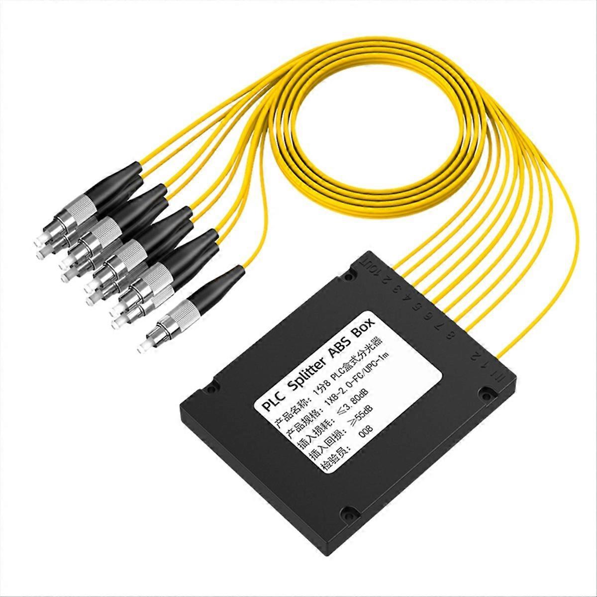 FC/UPC Fiber Optic Splitter Box PLC Splitter ABS Box 1/8