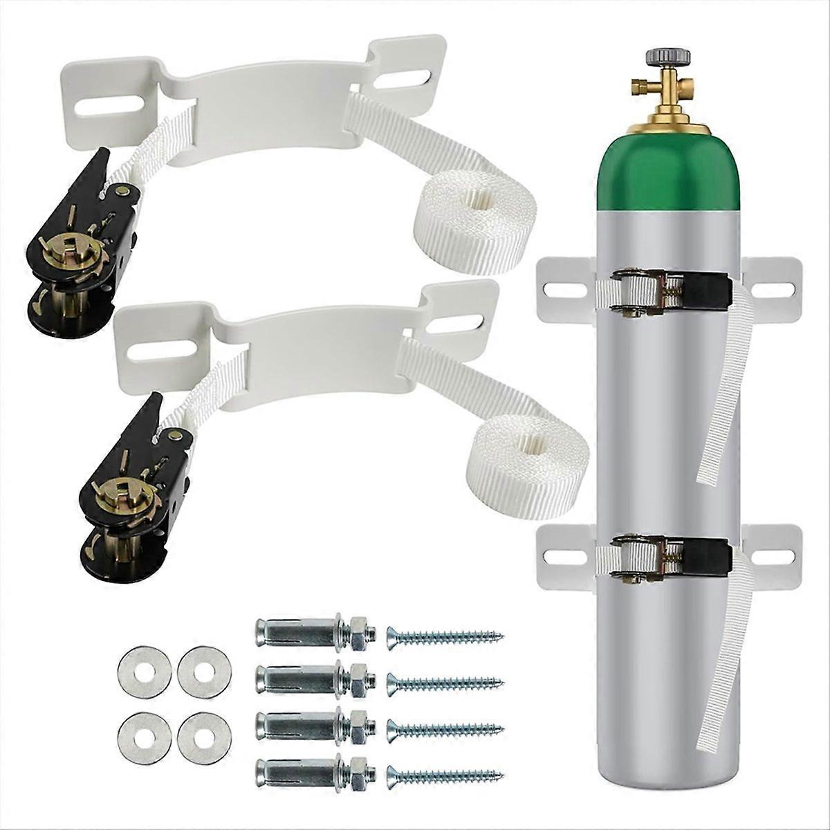 2PC Propaantank Beugel Cilinder Wandgemonteerde Beugels,C