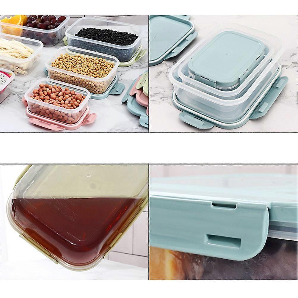 Lunch Container Plastic Lunch Boxes Set for Food Storage 3Pcs