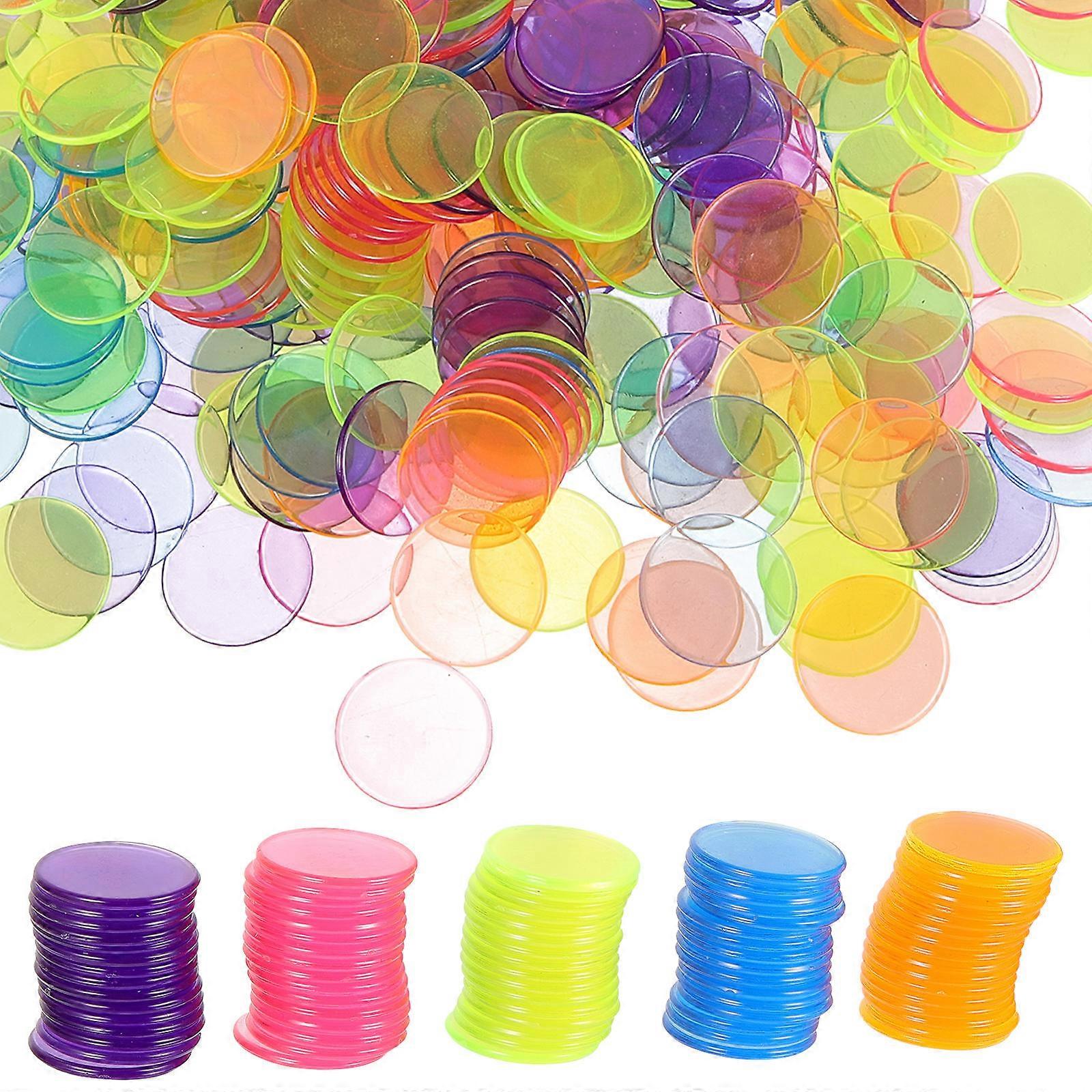 300Pcs Chips Counting Chips for Playing Use Plastic Party Game Props
