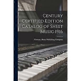 Century Certified Edition Catálogo de partituras 1916
