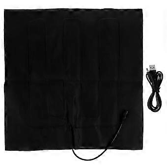 Almofada de aquecimento elétrica USB para animais de estimação, garantindo calor e conforto. Cor preta.