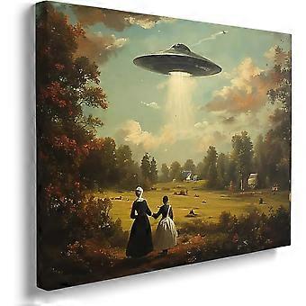 Układanka Amovlov Retro UFO Wiktoriański Krajobraz M089