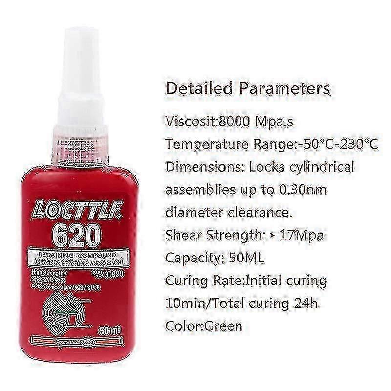 50ml 620 Retaining Compound Thread Locker Adhesive Glue Multi-purpose Use Tw