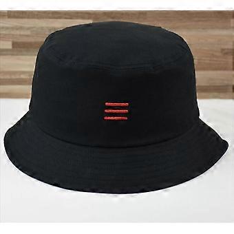 Panama Hat for Big Head Men 57-62cm Black Cotton Fisherman Sun Hat