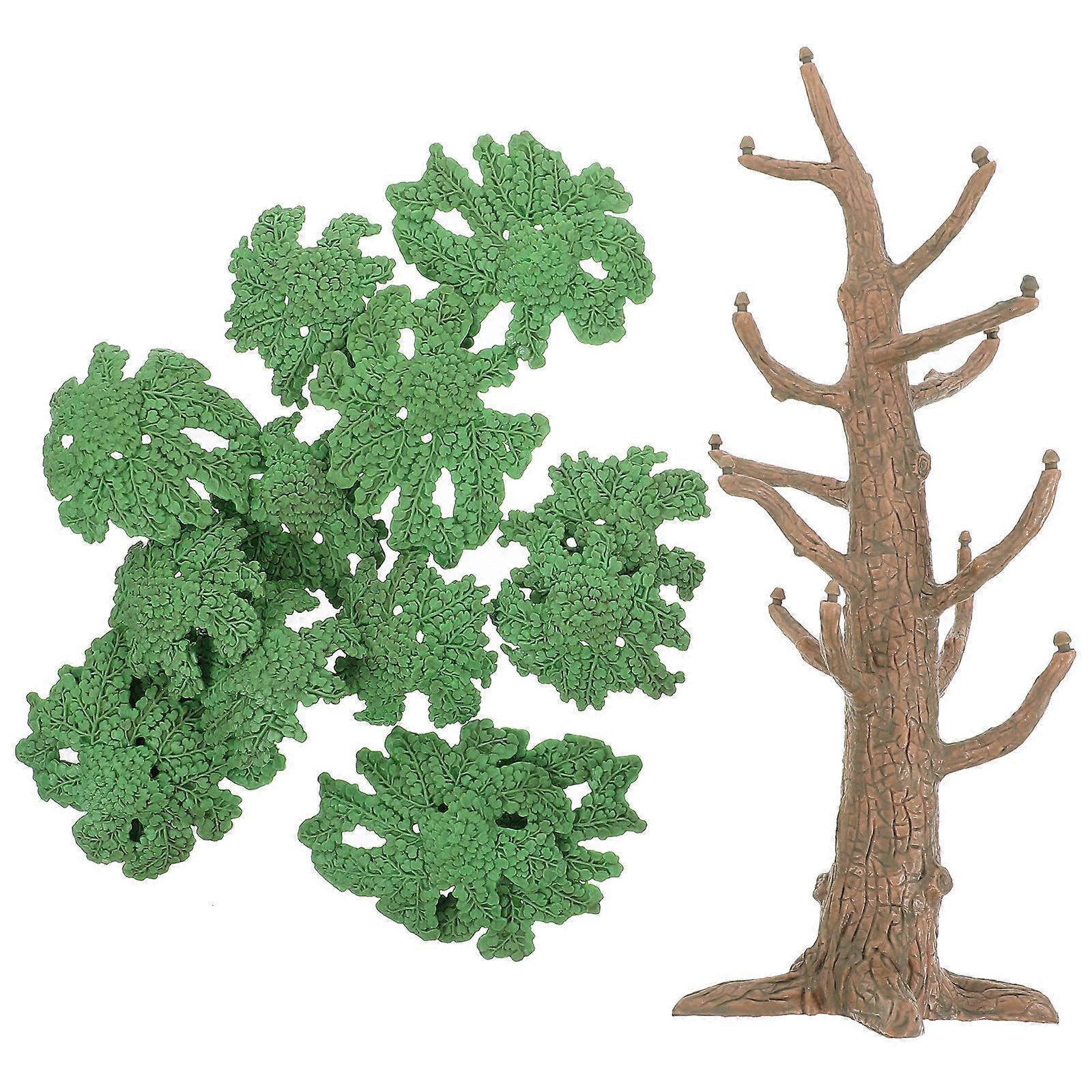 Simulation Tree Ornament Mini Tree Model for Decoration Green PVC