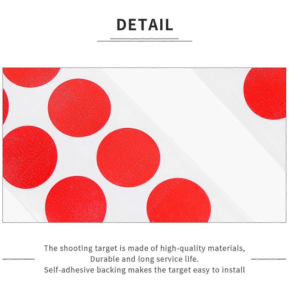 900pcs 2cm Portable Diameter Shooting Target Paper Patch Target Accessory (Red)