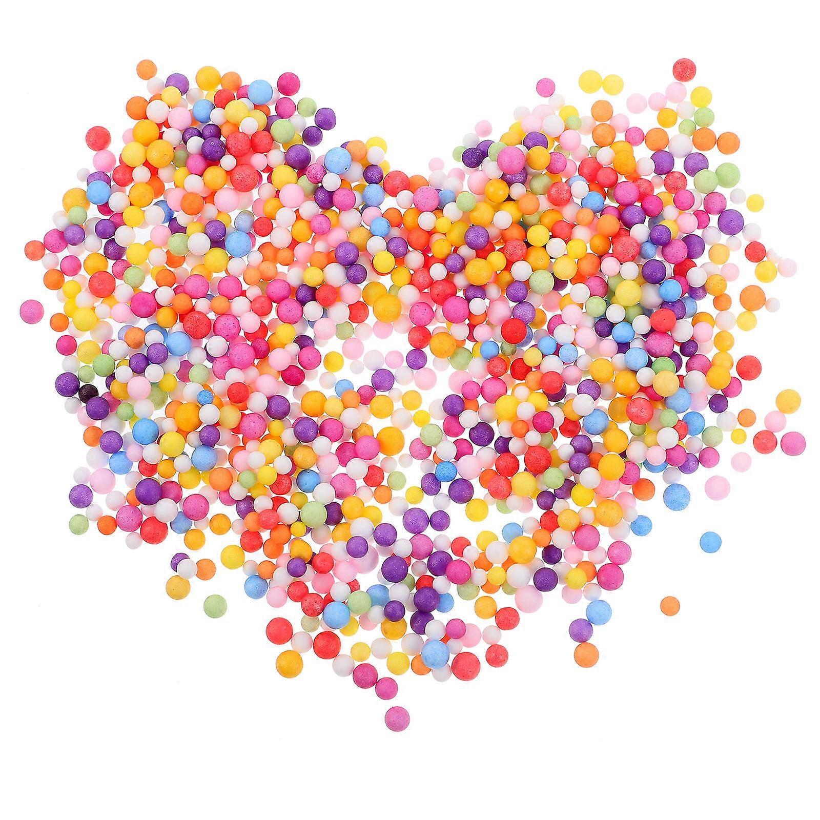 Mini Multi Color Foam Particle Balls for DIY Use 2G Pack Assorted