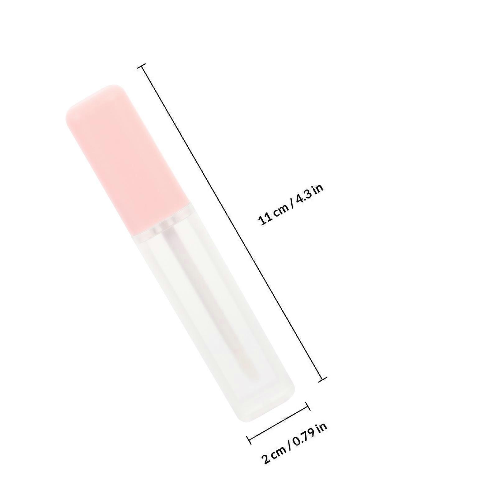 Lip Gloss Container Plastic Square Tubes for Storage 4Pcs Makeup Set