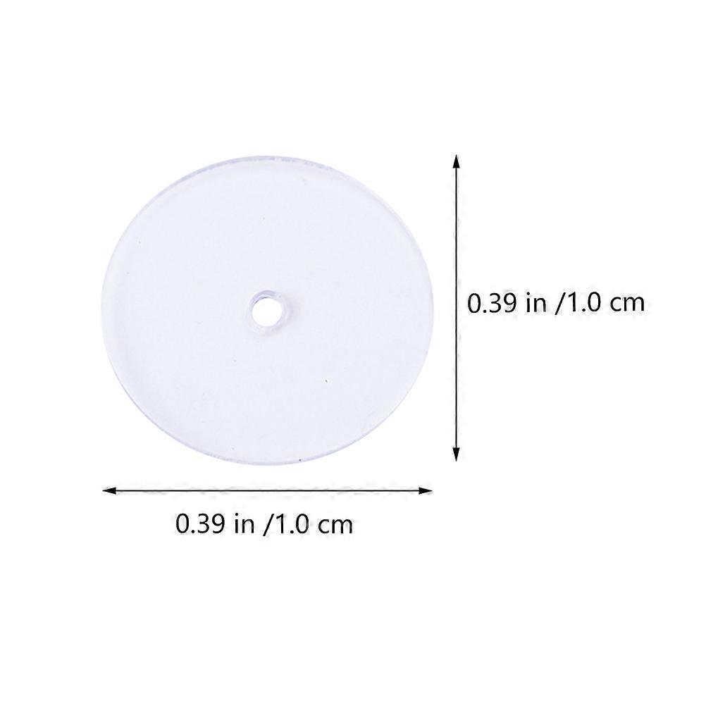 100pcs Practical Earring Safety Backs Plastic Earring Back Stopper Earring Pad