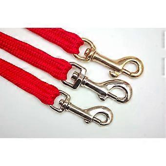 Red Dog Lead - Hand Made - 12mm wide - Strong Tubular Webbing 45cm 75cm 90cm 1M