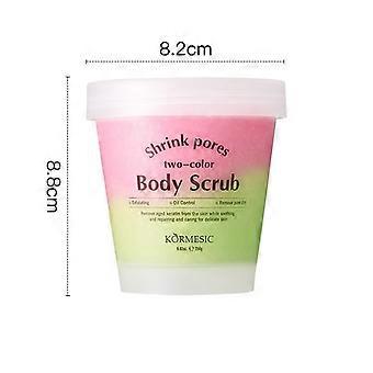 Two-Color Nourishing Exfoliating Body Scrub, Gentle Skin Polish to Smooth Rough Dry Skin & Lock Moisture for Full Body Daily Bath Skincare,250G(8.82OZ