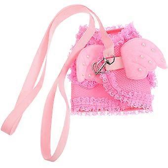 Pet Harness Angel Chest Straps for Dogs and Cats 3Pcs Pink Comfortable Fit