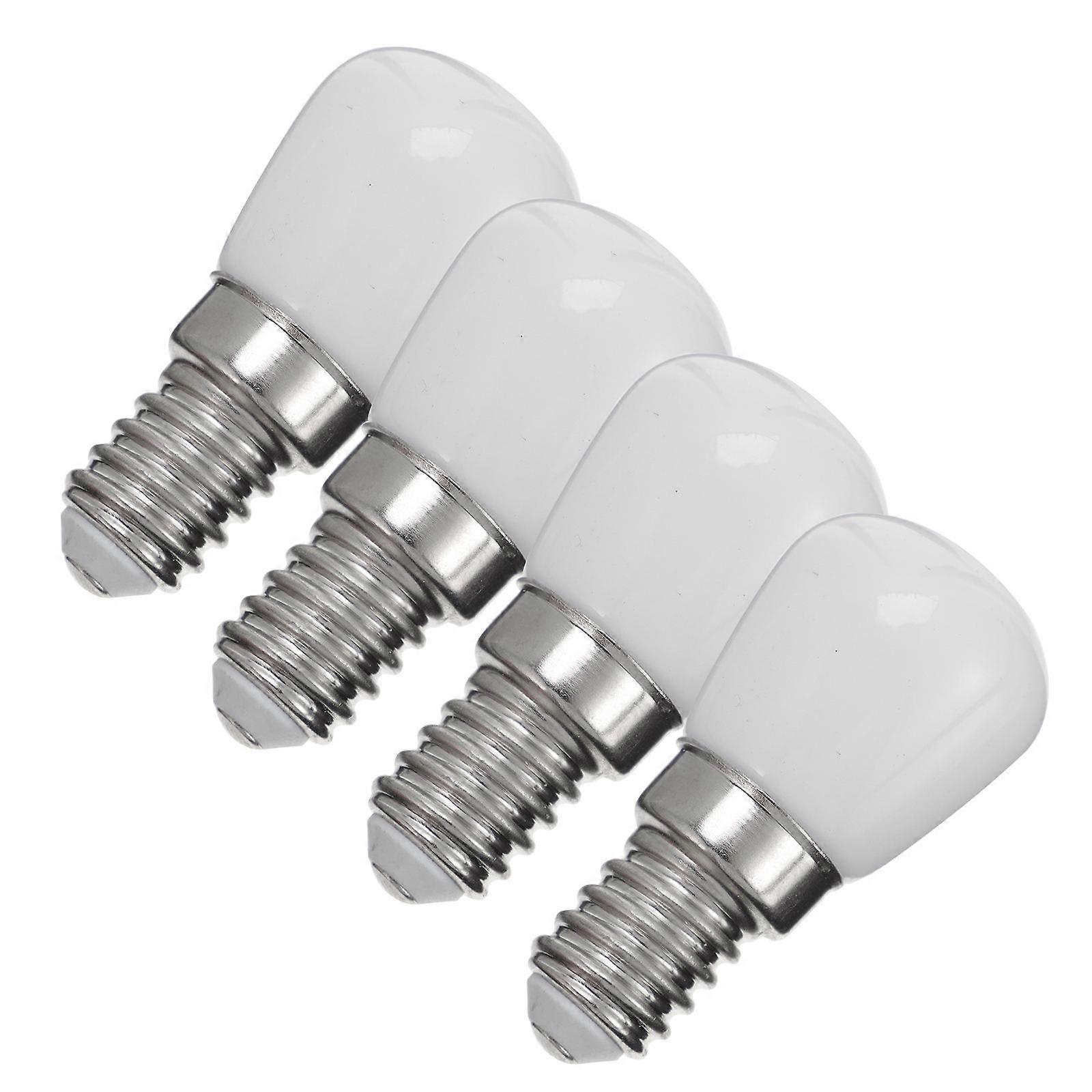LED Refrigerator Bulb E14 Ceramic Replacement Light Bulb for Lighting 4Pcs