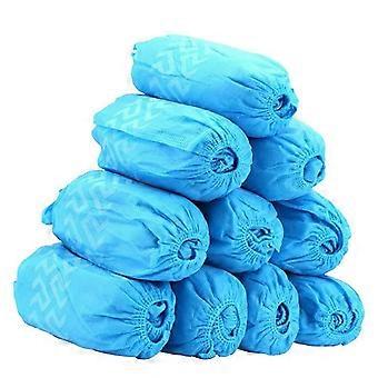 Shoes Protector Blue Anti-Slip Shoes Cover with 100Pcs Overshoes