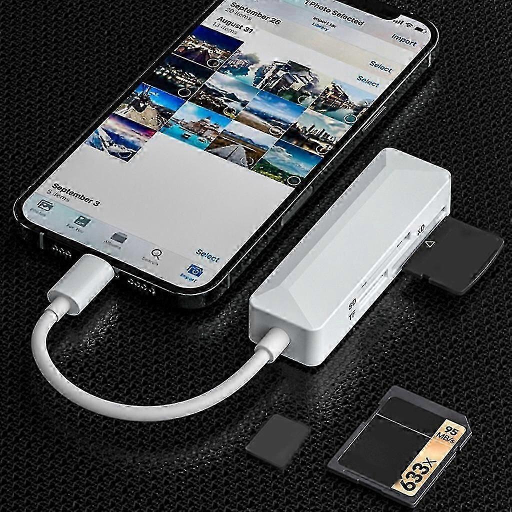 Card Reader USB C Card Reader Adapter Support TFSD XD Memory Card Reader